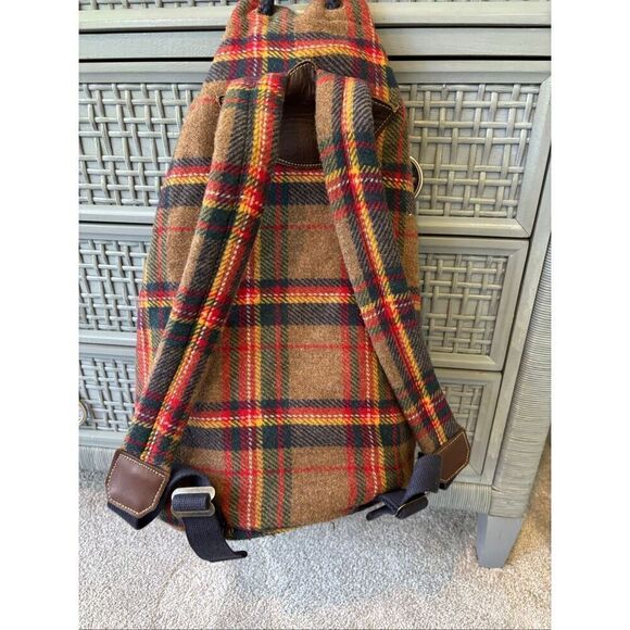 NWOT Vintage Gap Mt. Whistler Lodge wool blend tartan backpack D4 main image 7